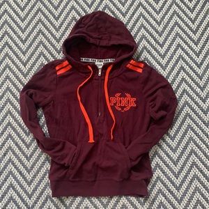 Women’s Pink Half zip hoodie